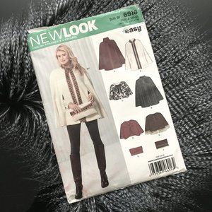 NWOT Vintage 90s Uncut Cape Sewing Pattern New Look